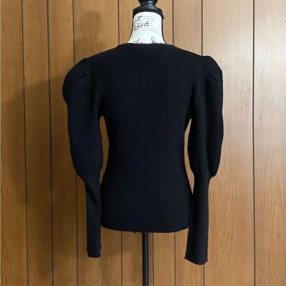 Jonathan Simkhai Mila Puff-Sleeve Sweater size L - Picture 4 of 7